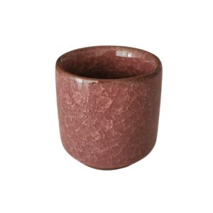 Macetero Crackle-Rosa oscuro