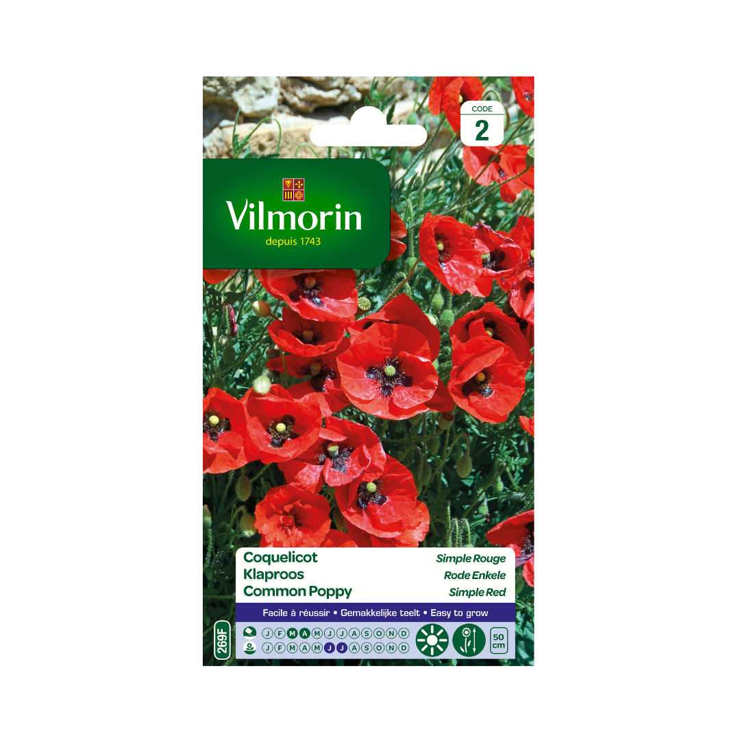 Semillas de Amapola Simple Rouge